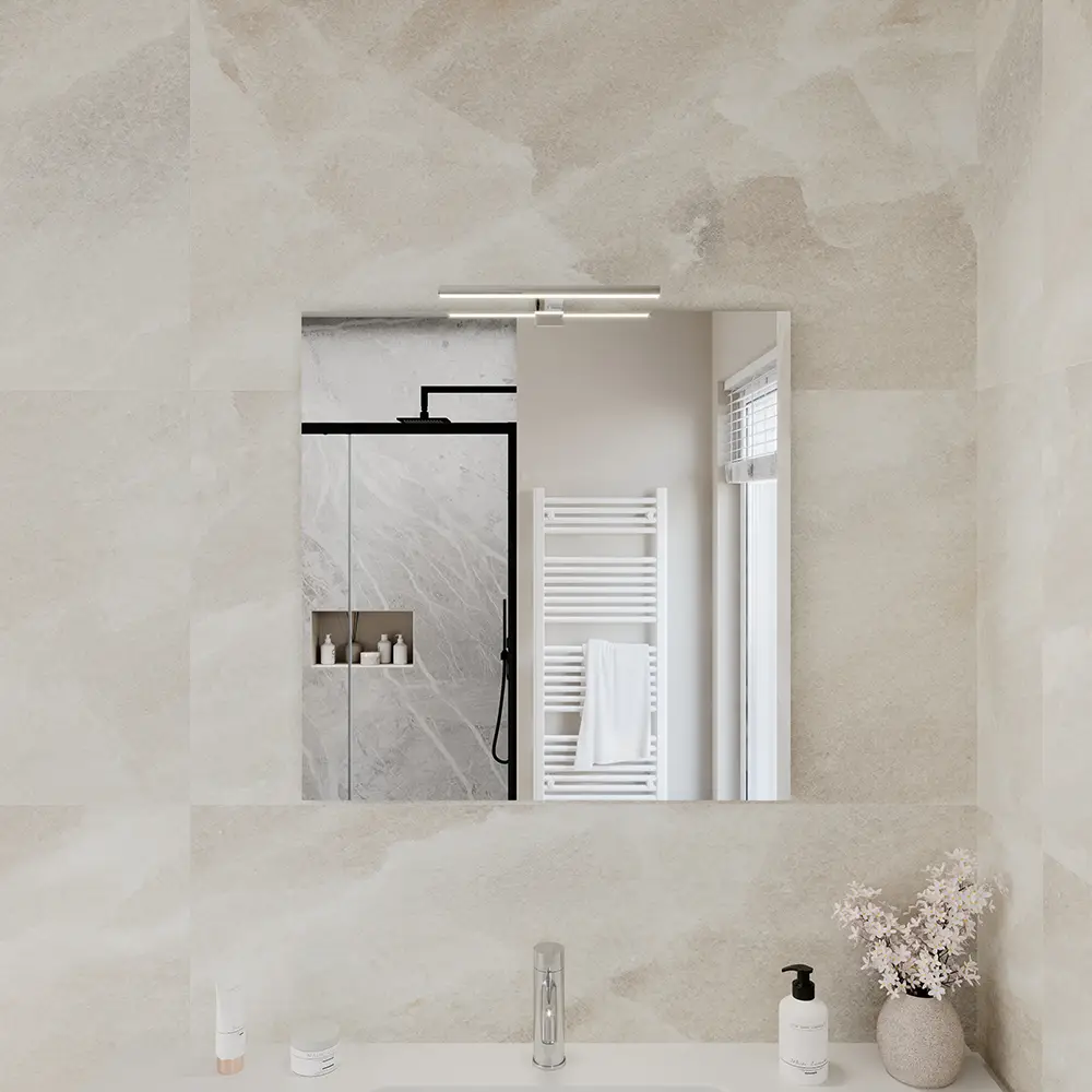 foto del prodotto specchio filolucido 70x70 cm reversibile con applique led easy