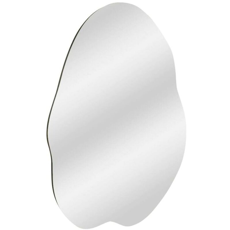 foto del prodotto specchio freya, specchiera, articolo d arredo a muro, decorazione con specchio, 60x2h85 cm, nero dmora
