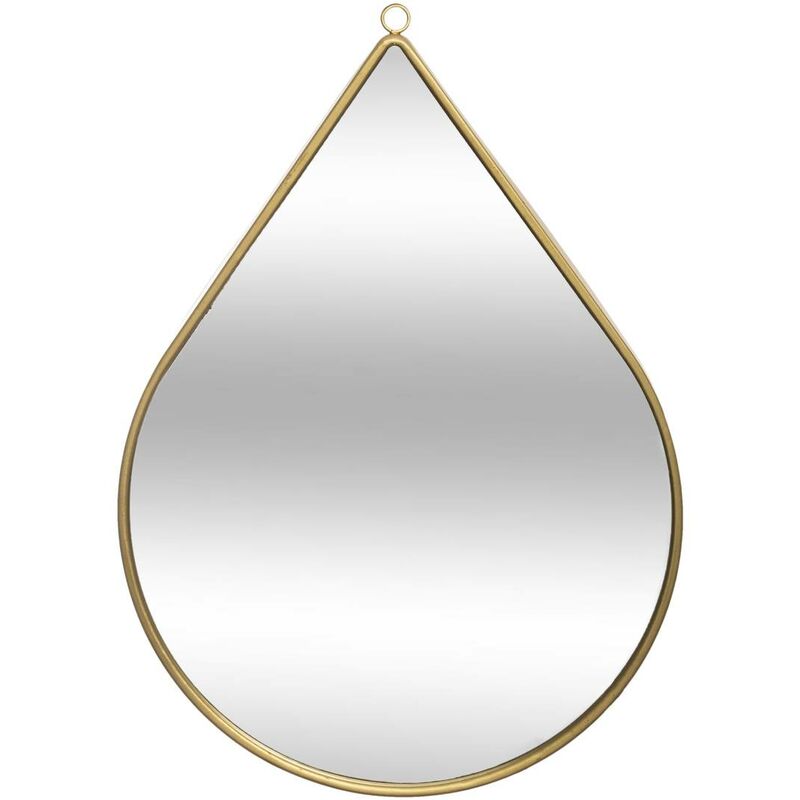 foto del prodotto specchio goutte in metallo dorato 21x29cm atmosphera cr ateur d int rieur