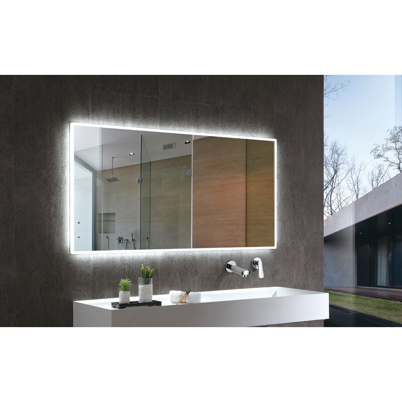 foto del prodotto specchio illuminato a led 2073 larghezza selezionabile180 x 70 cm de 
