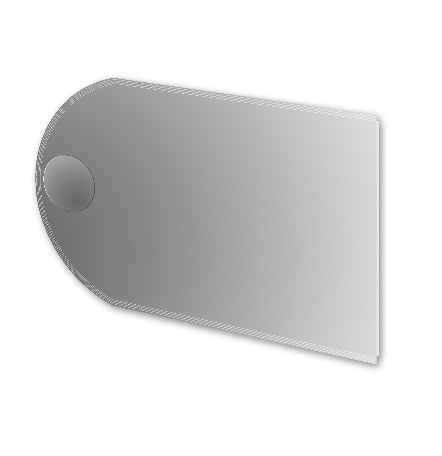foto del prodotto specchio illuminazione led con specchio ingrandimento made in italy 45030