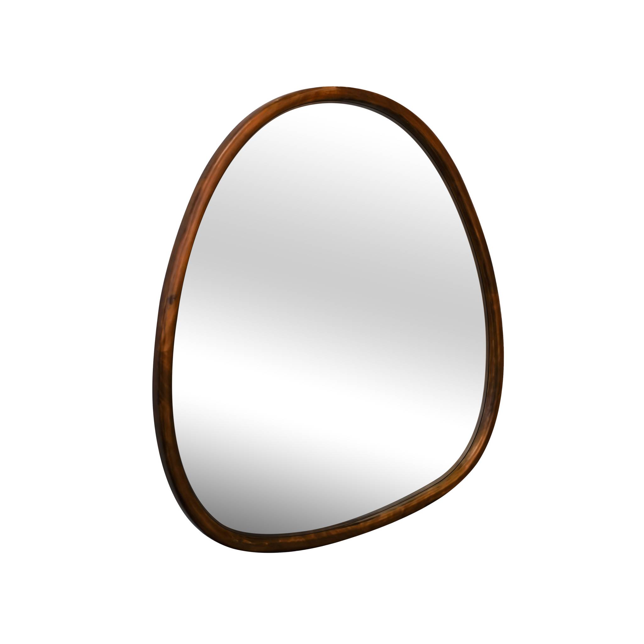 foto del prodotto specchio in legno di abete, 55cm, marrone