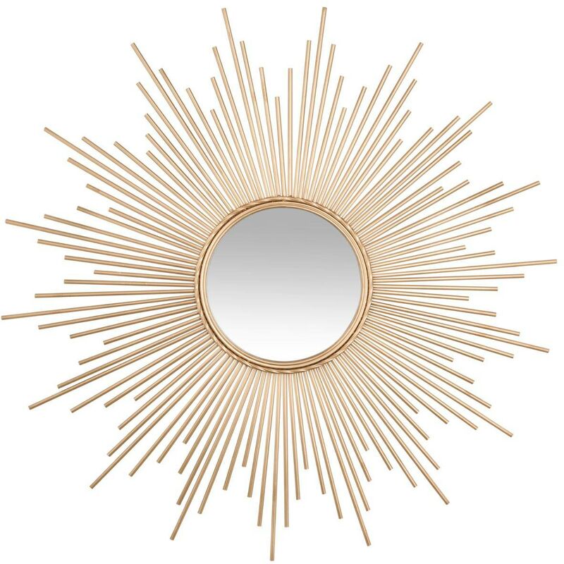 foto del prodotto specchio in metallo dorato soleil d99cm atmosphera cr ateur d int rieur
