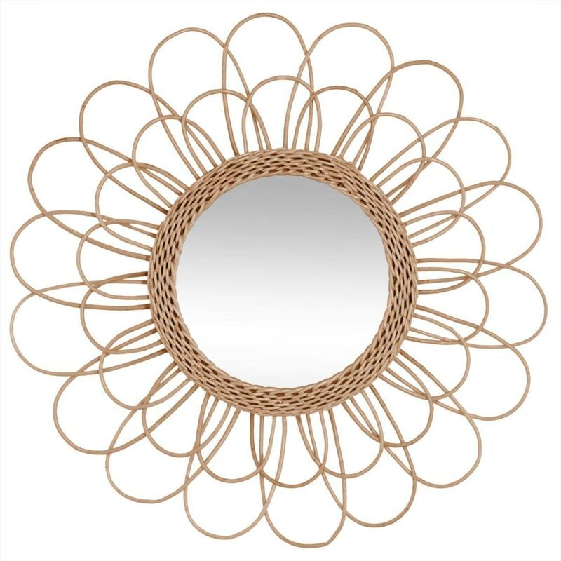 foto del prodotto specchio in rattan flower d56cm atmosphera cr ateur d int rieur