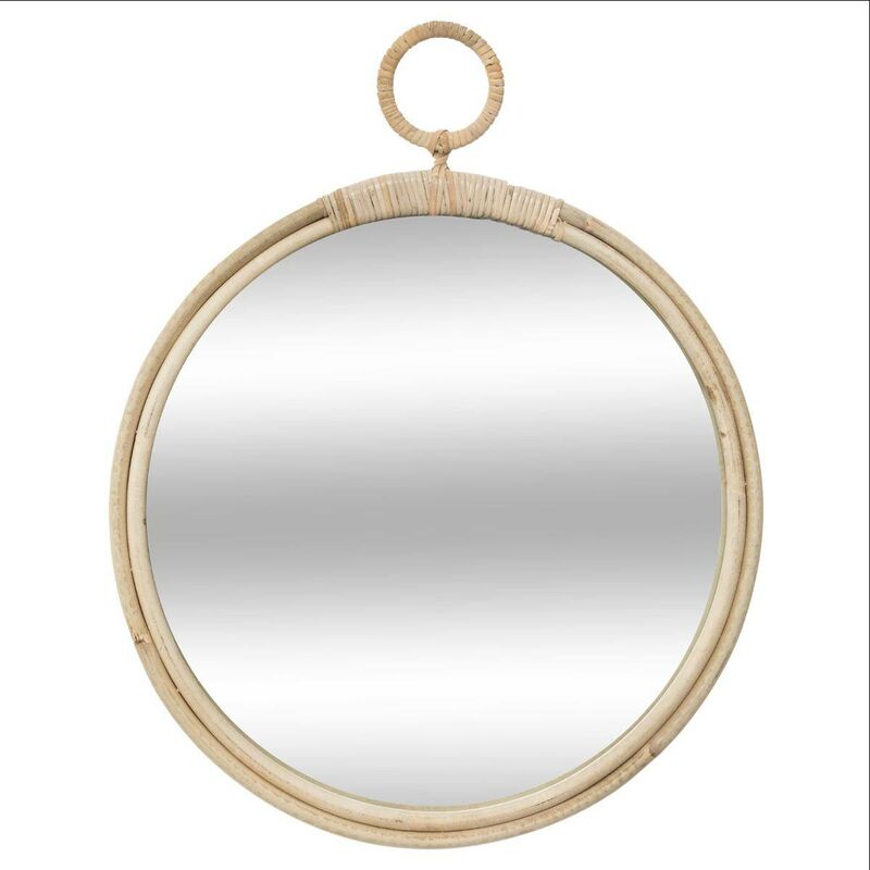 foto del prodotto specchio in rattan gousset d38cm atmosphera cr ateur d int rieur