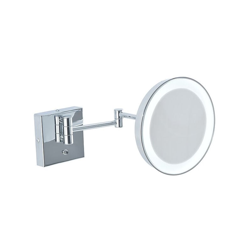 foto del prodotto specchio ingranditore da bagno con luce led batteria