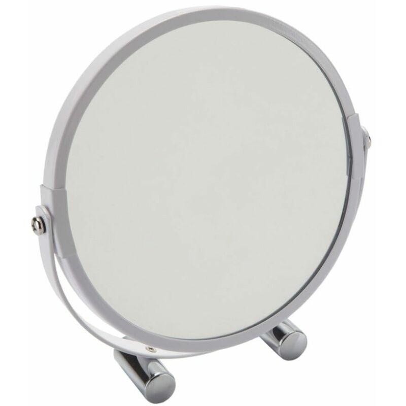 foto del prodotto specchio ingranditore per trucco rotondo bianco
