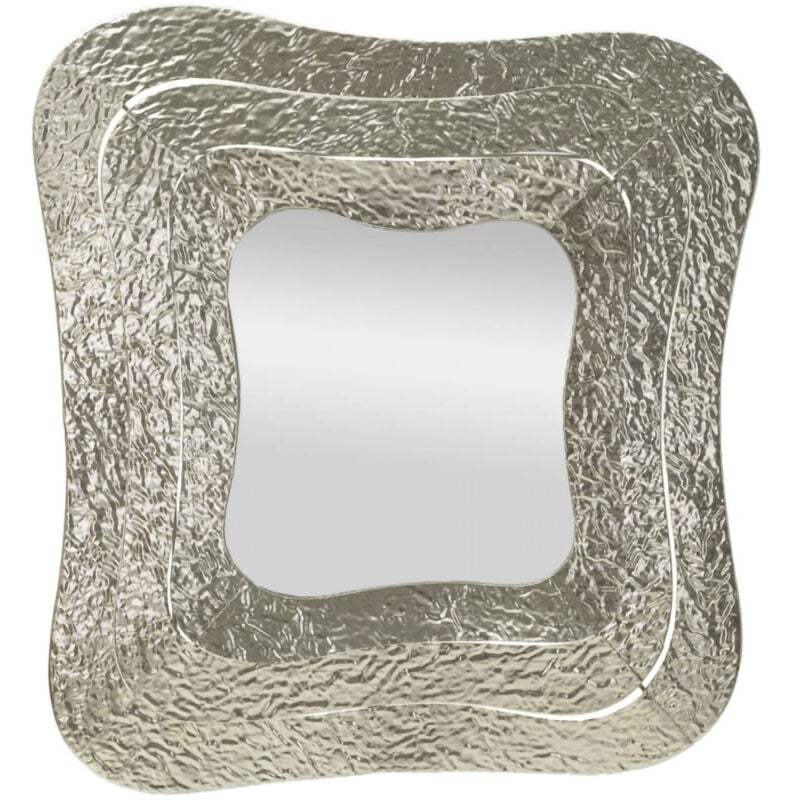 foto del prodotto specchio jari, specchiera, articolo d arredo a muro, decorazione con specchio, 74x7 h79 cm, argento dmora