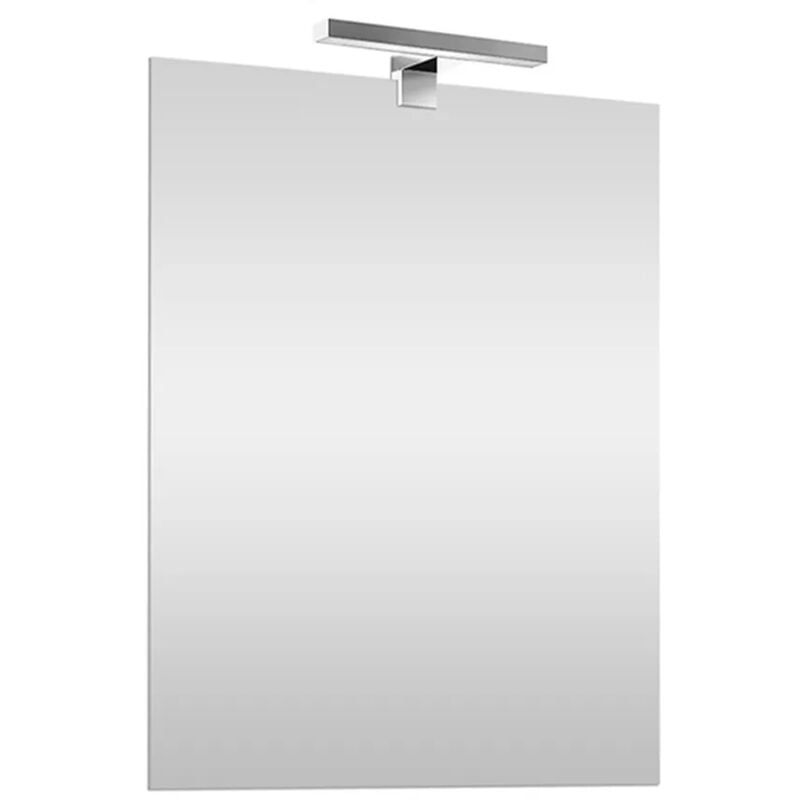 foto del prodotto specchio led 50x70 cm reversibile con illuminazione naturale