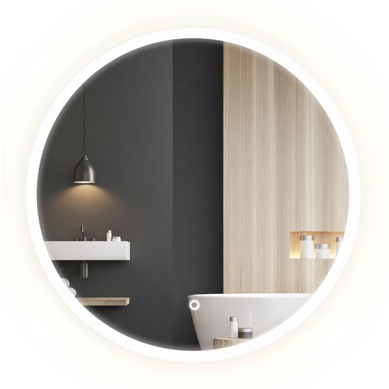 foto del prodotto specchio led 70cm ffj70