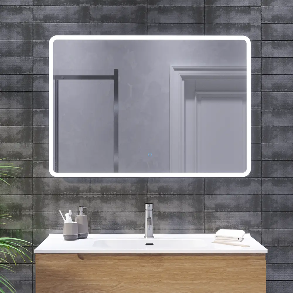 foto del prodotto specchio led 70x140 cm con sensore touch-screen anti impronta anka