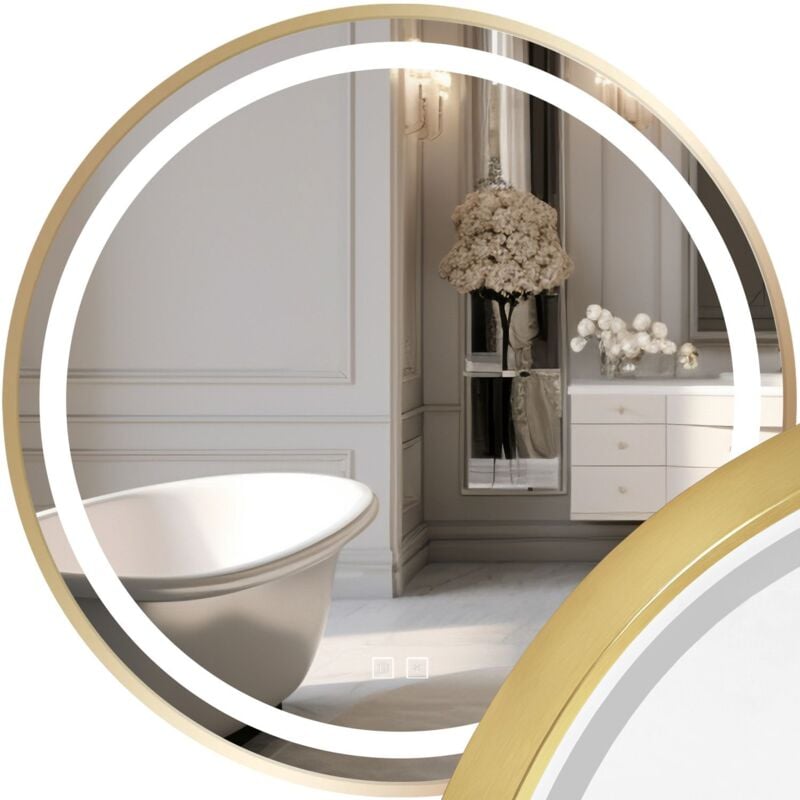 foto del prodotto specchio led 90cm mmj