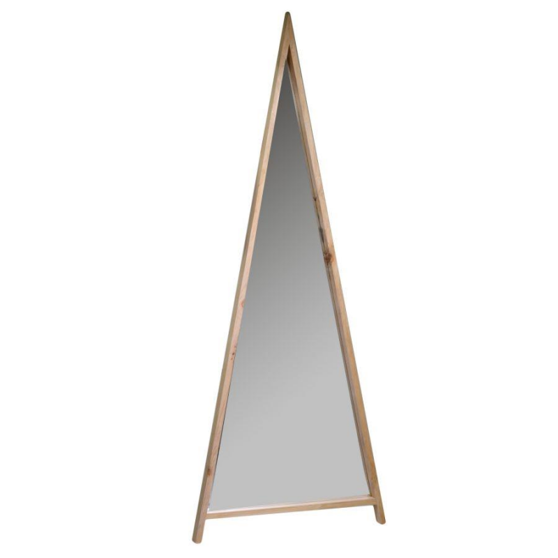 foto del prodotto specchio legno triangolo cm67x4h170