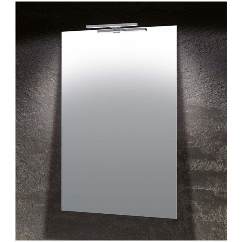 foto del prodotto specchio luce a filo 70x90cm con lampada led da 4.