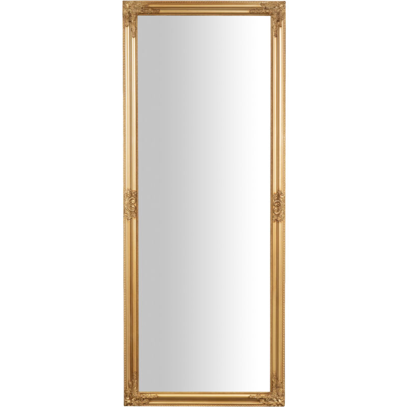 foto del prodotto specchio lungo da appendere specchio da parete bagno rettangolare specchiera verticale orizzontale con cornice legno oro shabby