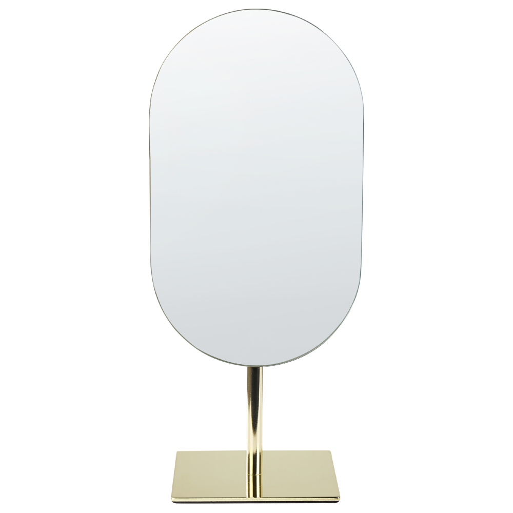 foto del prodotto specchio make up da tavolo oro 16 x 37 cm bagno camera da letto elegante moderno