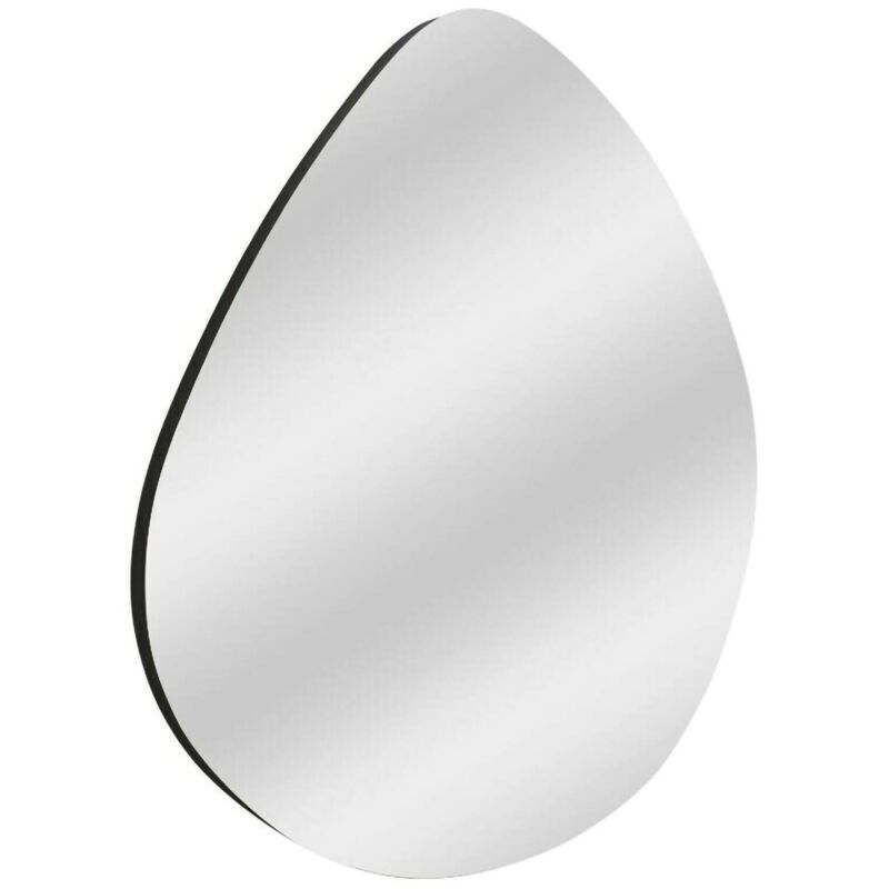 foto del prodotto specchio menkar, specchiera, articolo d arredo a muro, decorazione con specchio, 60x2h60 cm, nero, con imballo rinforzato, con imballo rinforzato