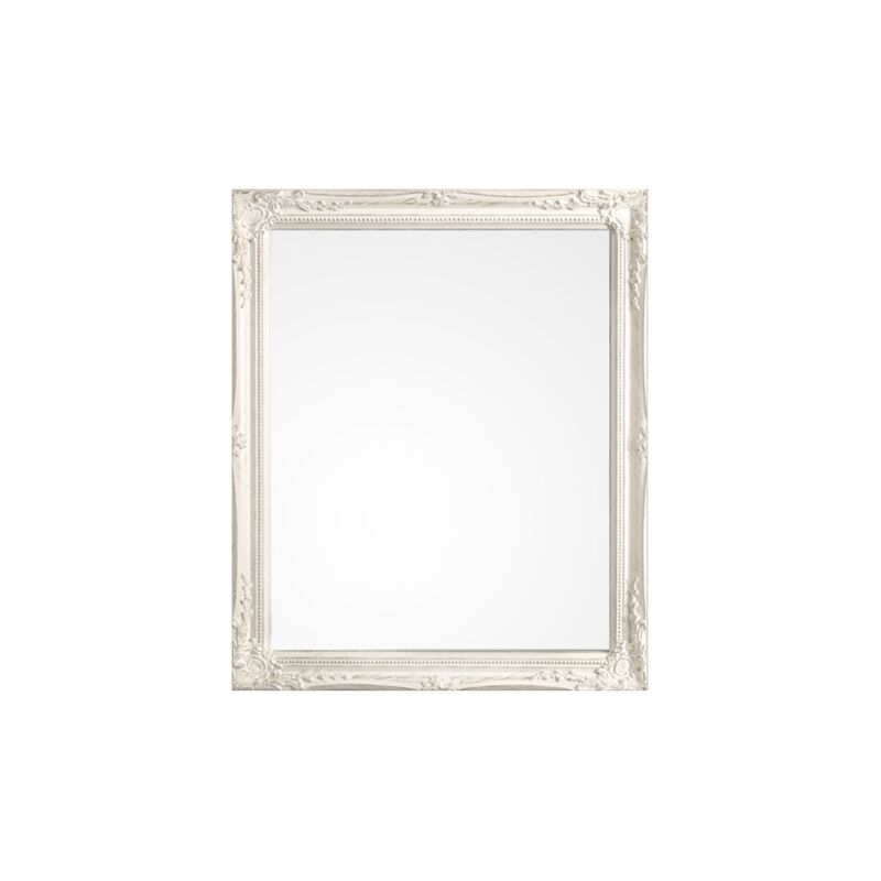 foto del prodotto specchio mir con cornice in legno shabby bianco 46 x 56 cm da bagno e soggiorno