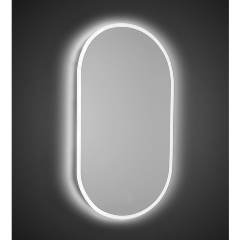 immagine 0 del prodotto specchio ovale retroilluminato a led 63x110 cm per bagno reversibile
