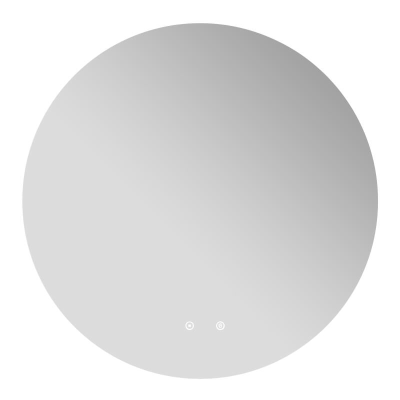 foto del prodotto specchio per bagno ovale senza cornice antiappannante a led d90 cm romula
