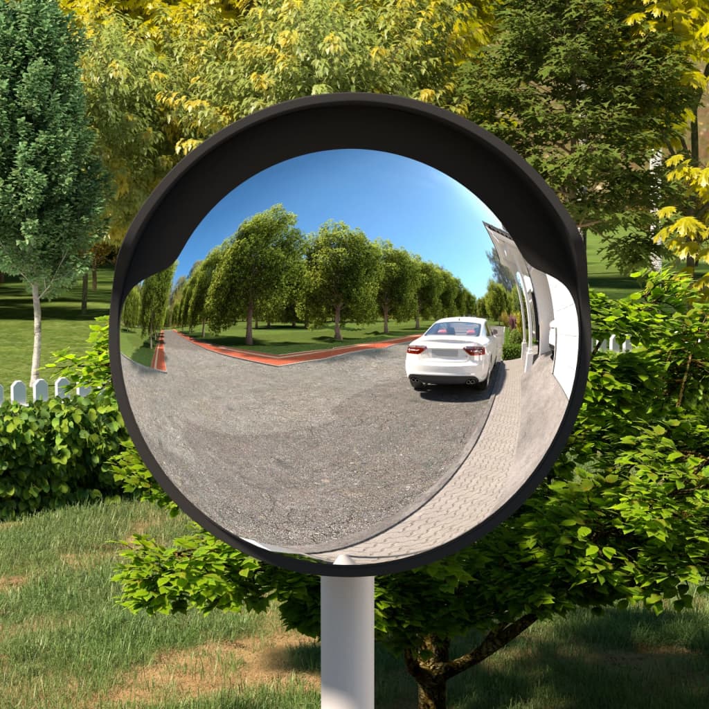 foto del prodotto specchio per traffico convesso nero 45 cm in policarbonato cod mxl 61806
