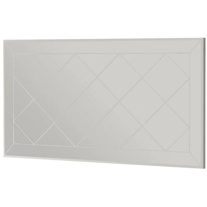 foto del prodotto specchio qamar, specchiera, articolo d arredo a muro, decorazione con specchio, 60x2h120 cm, bianco, con imballo rinforzato, con imballo rinforzato