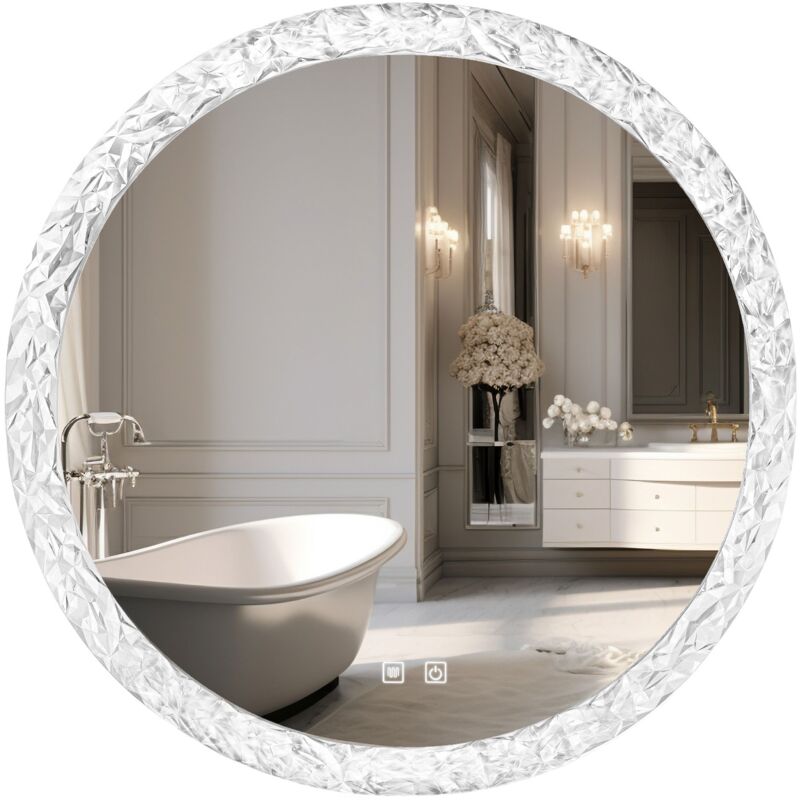foto del prodotto specchio rea led 107 60x60cm transparent