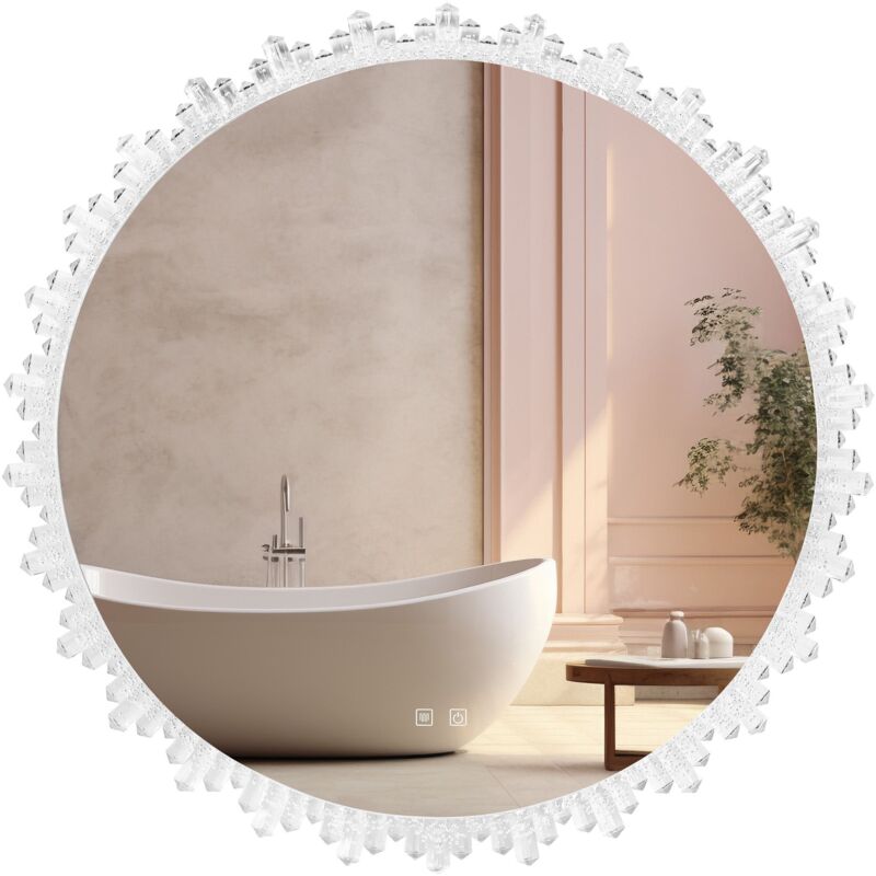 foto del prodotto specchio rea led x013 80x80 transparent