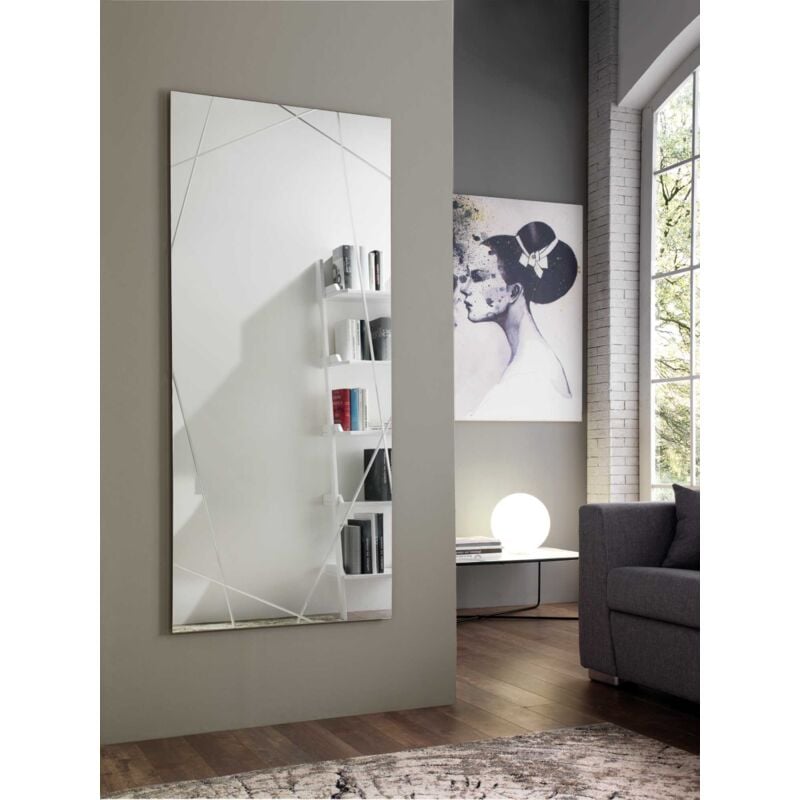 foto del prodotto specchio rettangolare con incisioni a laser ego spessore 4mm