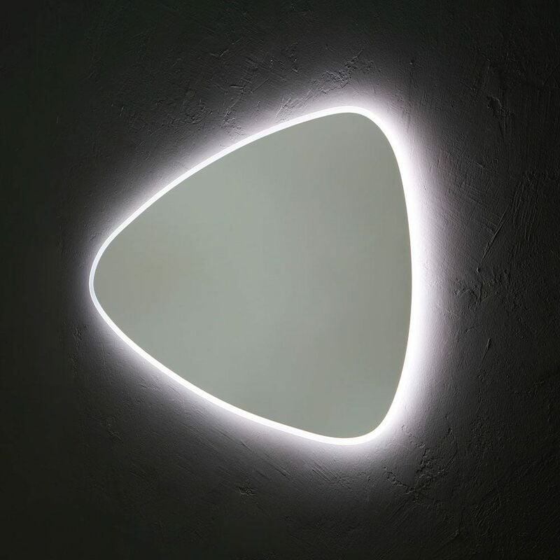foto del prodotto specchio reversibile a goccia 100x75 cm retro illuminato a led reversibile