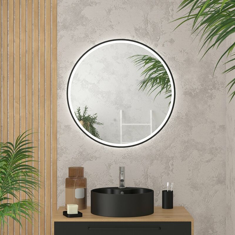 foto del prodotto specchio rotondo 70x70x4cm go led round 70