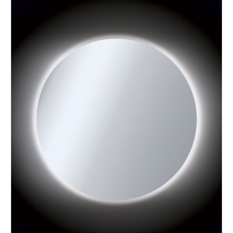foto del prodotto specchio rotondo illuminazione 110 cm moderno per bagno perimetrale led