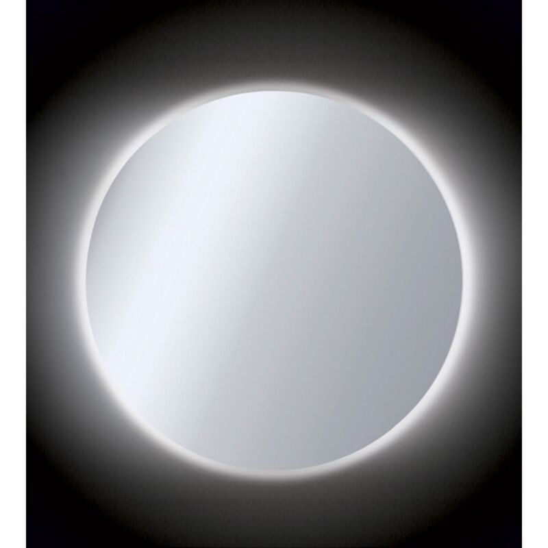 foto del prodotto specchio rotondo illuminazione perimetrale led 90 cm moderno per bagno