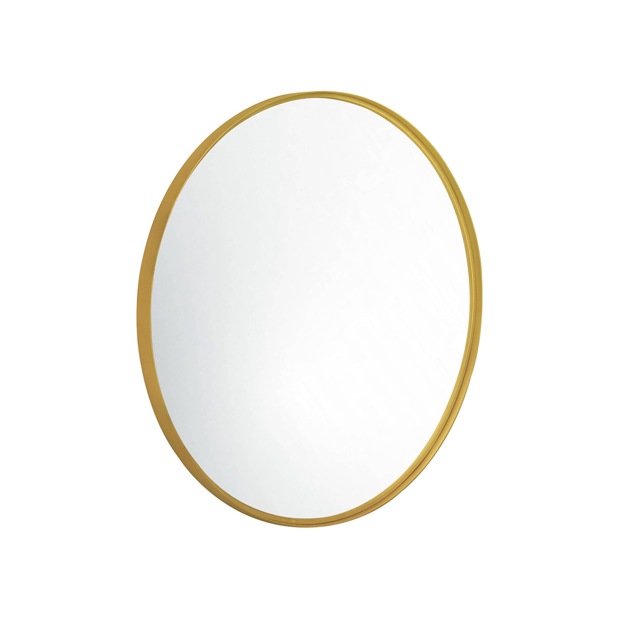 foto del prodotto specchio rotondo in metallo, 60cm, oro