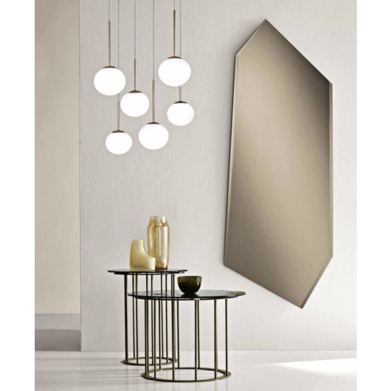 foto del prodotto specchio sagomato say bronzo con molatura 80x180 cm