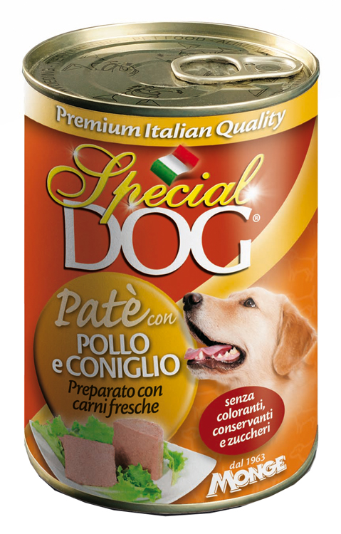 foto del prodotto special dog pate 039 pollo coniglio 400 g