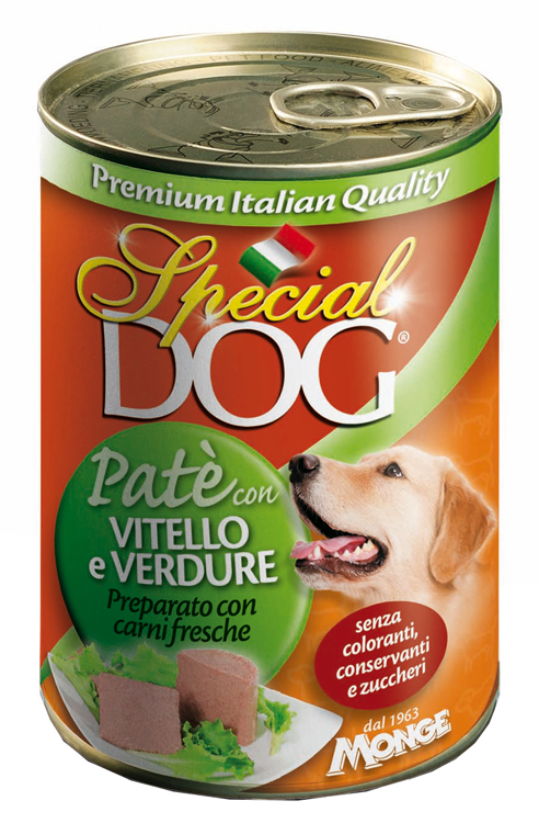 foto del prodotto special dog pate' vitello verdure 400 g
