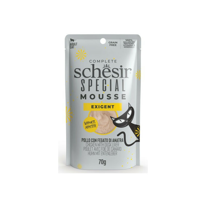 foto del prodotto special mousse exigent pollo con fegato di anatra bst da schesir