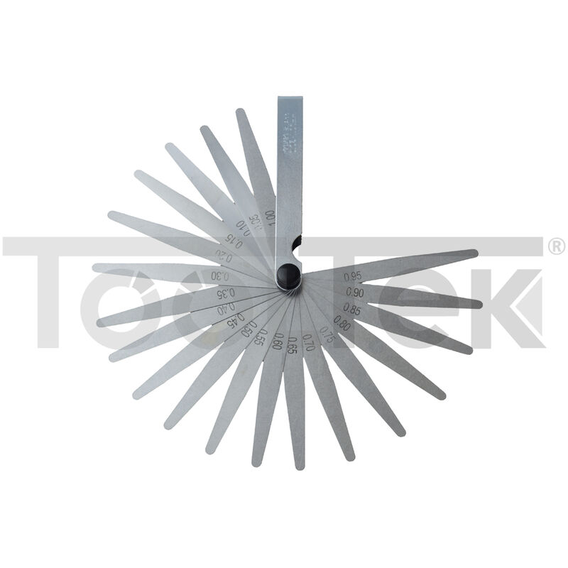 foto del prodotto spessimetro 20 lame valvole misurazione spessore 0.05 1.00mm acciaio g02739