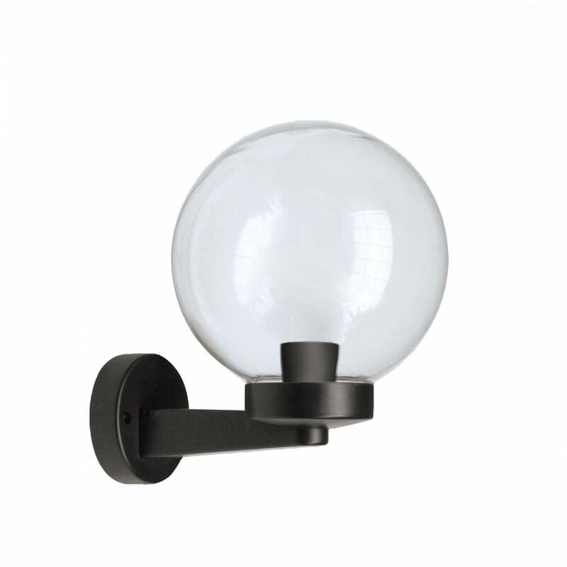 foto del prodotto sph206p apolux applique con sfera per esterno in pmma 200mm attacco e27 trasparente velamp