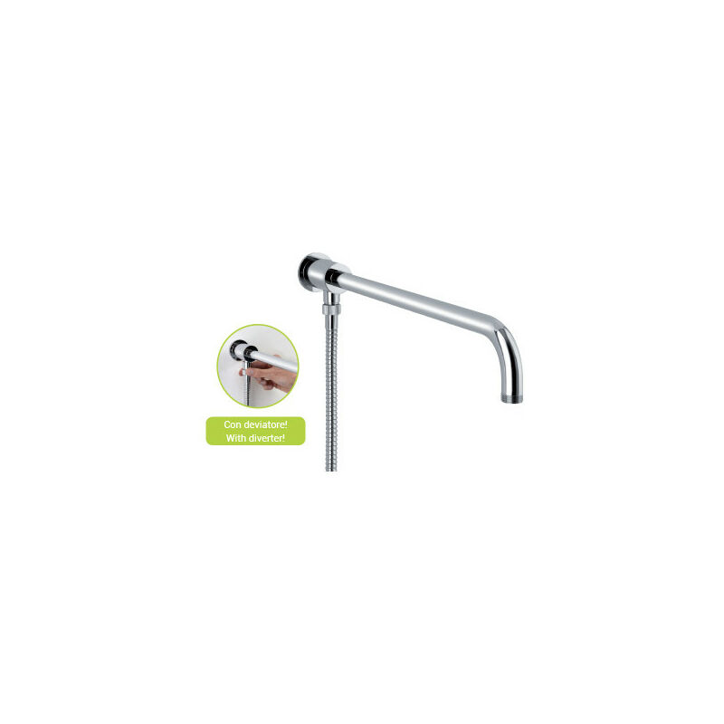foto del prodotto sphera docce e accessori braccio doccia round con deviatore cromo di sphera