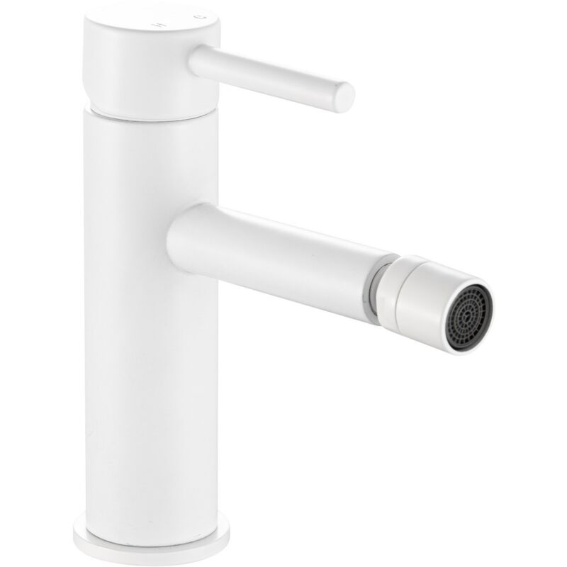 foto del prodotto sphera miscelatore bidet bianco opaco con leva monocomando mod. mm