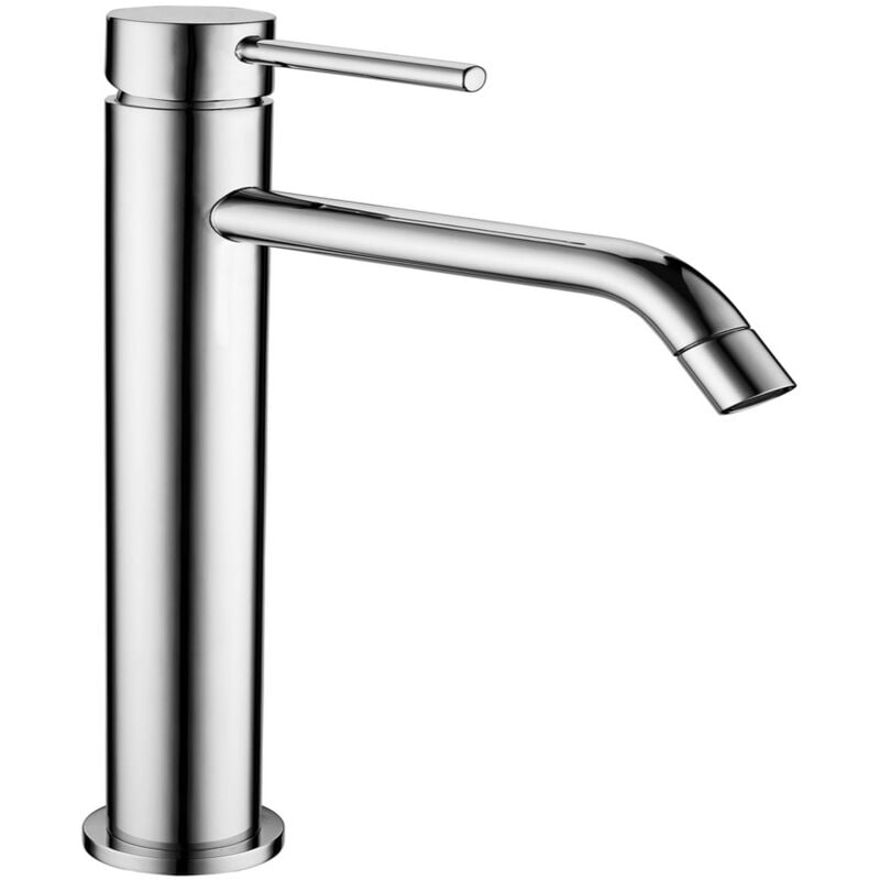 foto del prodotto sphera miscelatore canna alta lavabo cromo con leva monocomando mod. mm