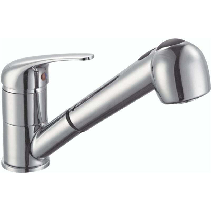foto del prodotto sphera miscelatore lavello con doccetta estraibile cromo con leva monocomando mod. alice