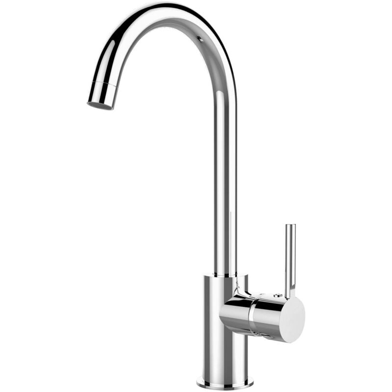 foto del prodotto sphera miscelatore lavello cromo con leva monocomando mod. maxim