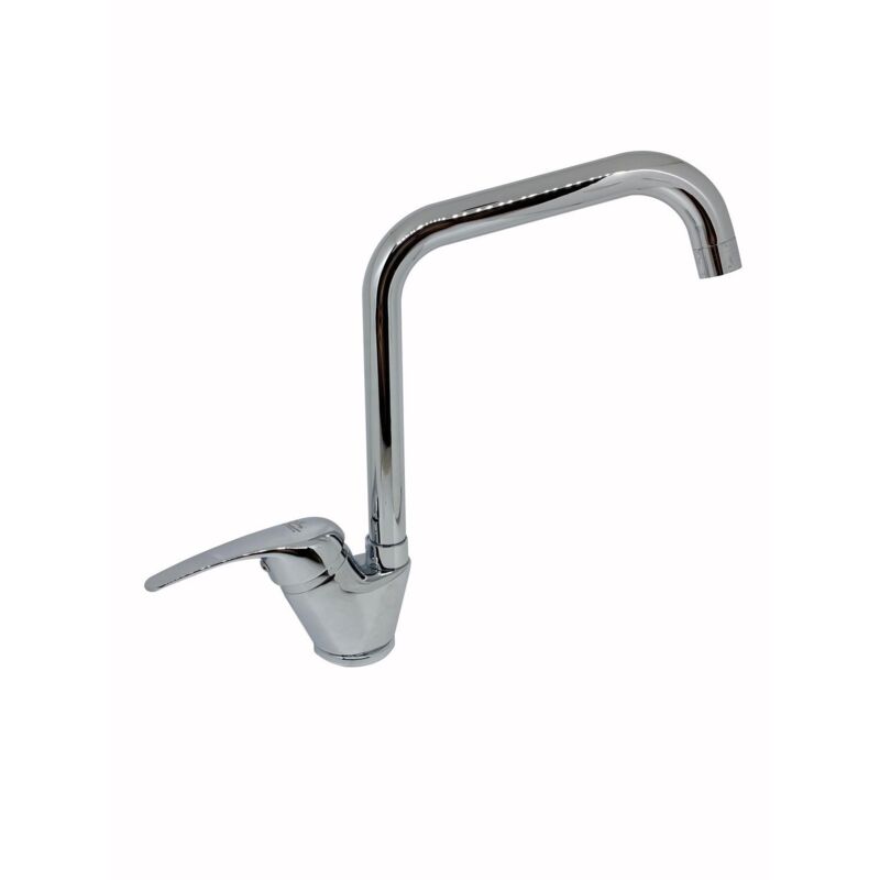 foto del prodotto sphera miscelatore lavello laterale cromo con leva monocomando mod. alice