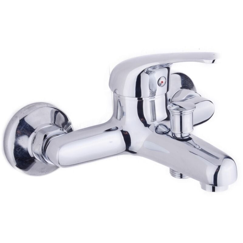 foto del prodotto sphera miscelatore vasca con kit doccia cromo con leva monocomando mod. alice