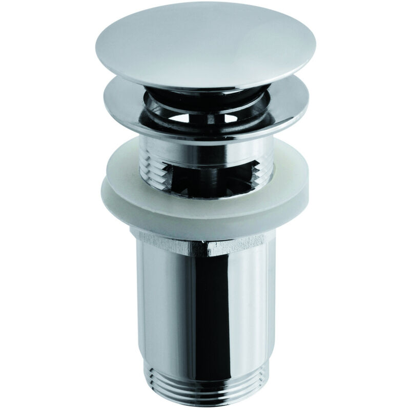 foto del prodotto sphera piletta chiusura per lavabo click clack con troppo pieno cromo mod. ares