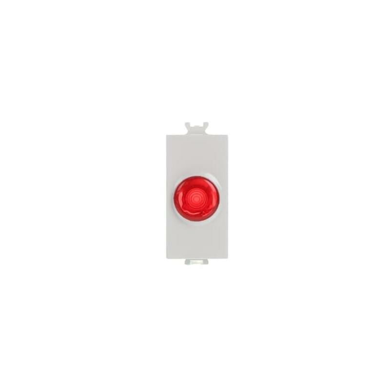 foto del prodotto spia con diffusore luminoso rosso abb chiara 2csk1312ch