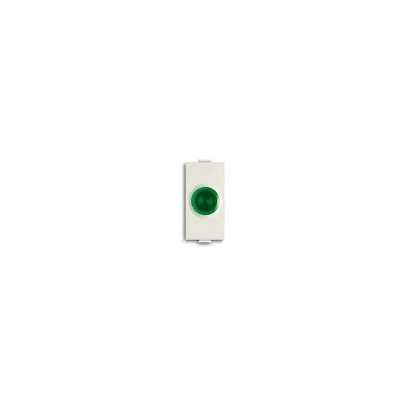 foto del prodotto spia con diffusore luminoso verde abb chiara 2csk1313ch